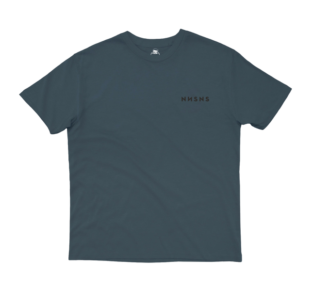Tee-shirt Nonsense Embroidered Steel Charcoal