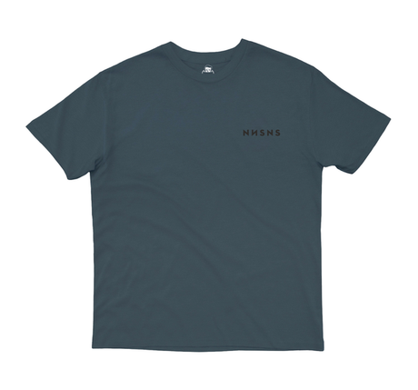 Tee-shirt Nonsense Embroidered Steel Charcoal