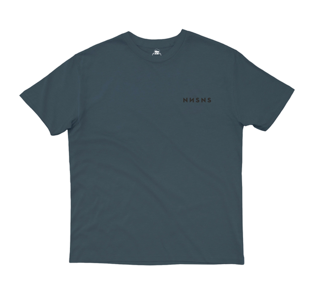 Tee-shirt Nonsense Embroidered Steel Charcoal