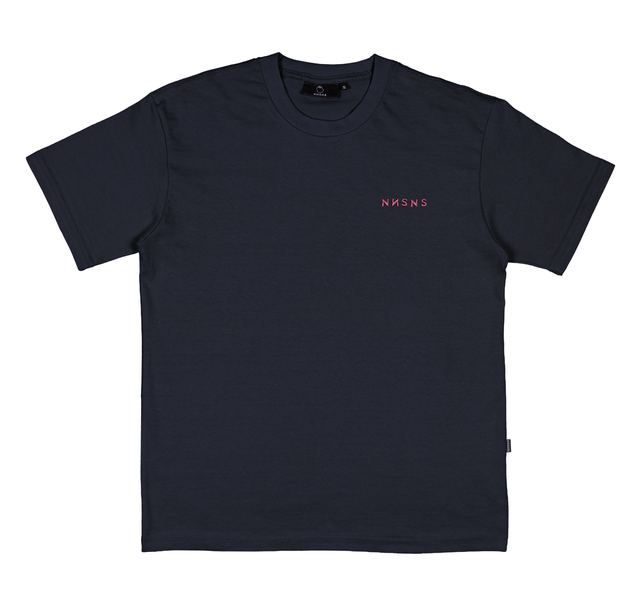 Tee-shirt Nonsense Embroidered Navy Burgundy