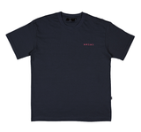 Tee-shirt Nonsense Embroidered Navy Burgundy