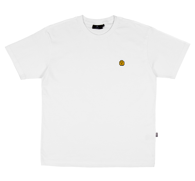 Tee-shirt Nonsense Ego Head Embroidered White