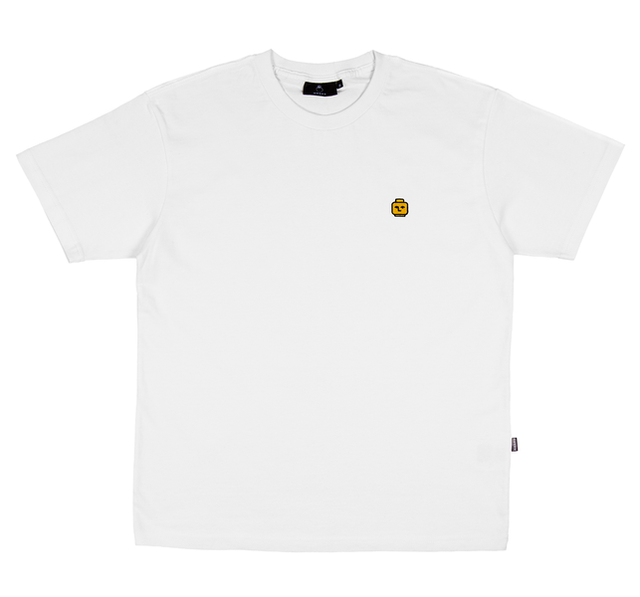 Tee-shirt Nonsense Ego Head Embroidered White