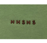 Sweat à capuche Nonsense Script Embroided Light Green Brown