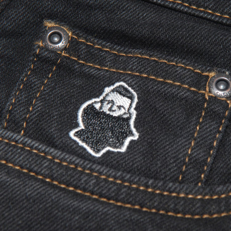 Pantalon Nonsense Biggerfoot Denim Black Stone Stretch