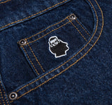 Pantalon Nonsense Biggerfoot Denim Blue Rinsed