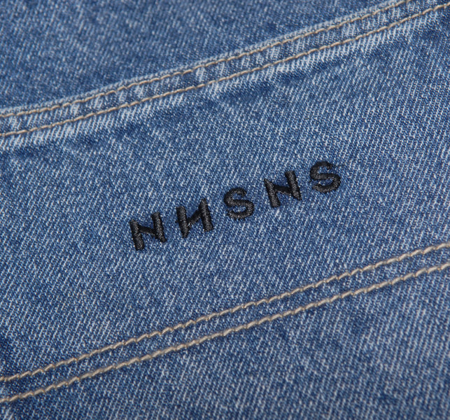 Pantalon Nonsense Biggerfoot Denim Blue Washed