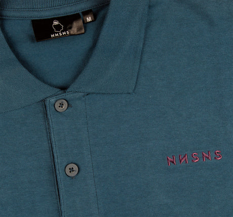 Polo Nonsense Embroidered LS Slate Burgundy