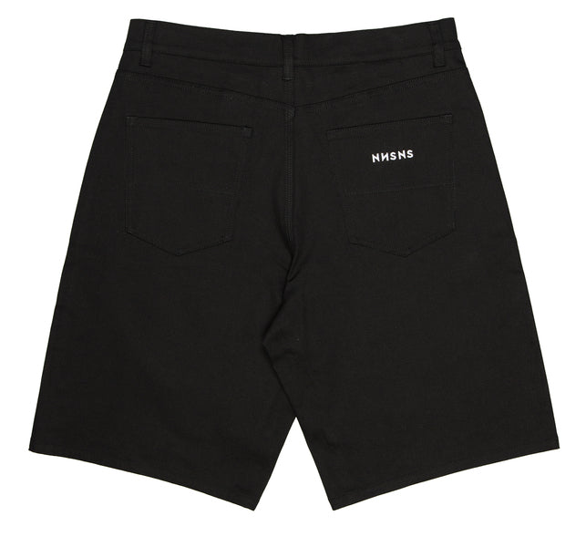 Short Nonsense Bigfoot Denim Black Coton