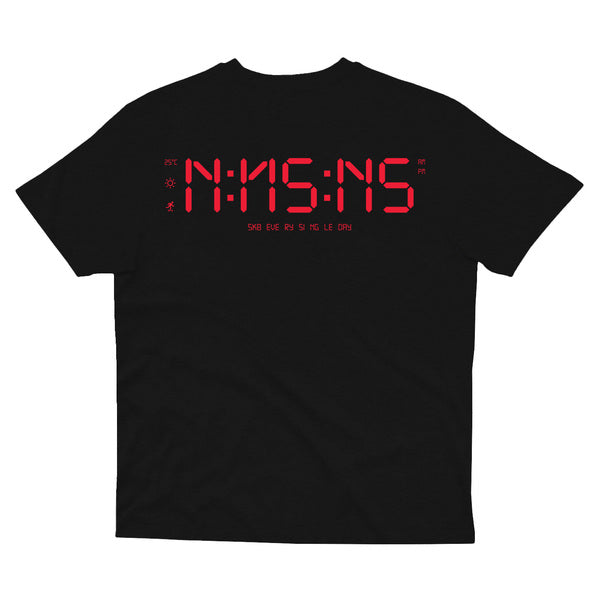 Tee-shirt Nonsense Clock Black