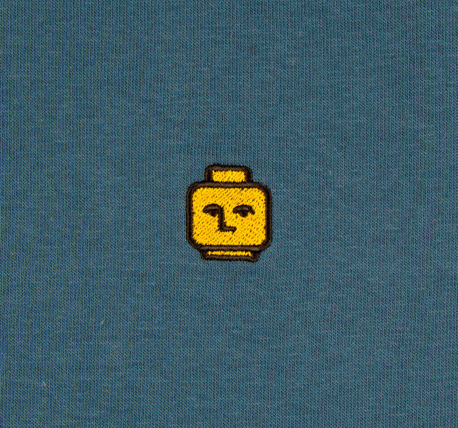 Tee-shirt Nonsense Ego Head Embroidered Slate