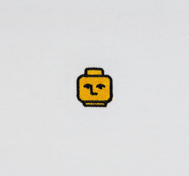 Tee-shirt Nonsense Ego Head Embroidered White