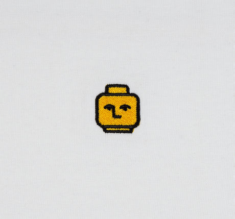 Tee-shirt Nonsense Ego Head Embroidered White