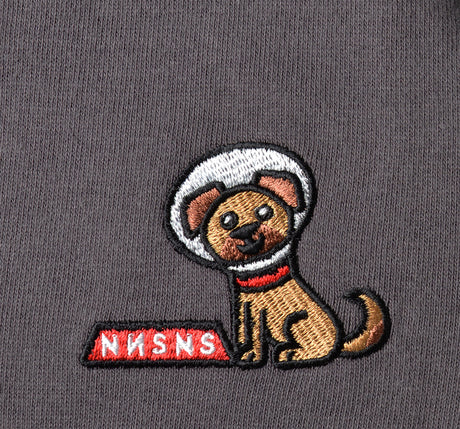 Tee-shirt Nonsense Embroidered Cone Of Shame Charcoal