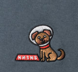 Tee-shirt Nonsense Embroidered Cone Of Shame Steel