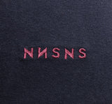 Tee-shirt Nonsense Embroidered Navy Burgundy