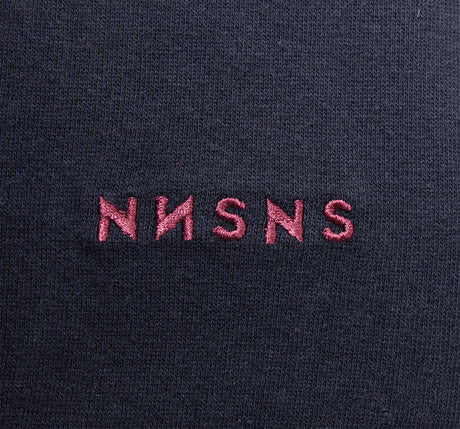 Tee-shirt Nonsense Embroidered Navy Burgundy