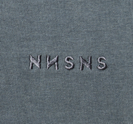 Tee-shirt Nonsense Embroidered Steel Charcoal