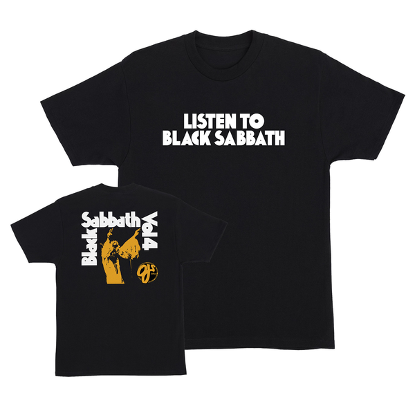 Oj T-Shirt Listen To Black Sabbath Ss Black