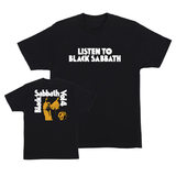 Oj T-Shirt Listen To Black Sabbath Ss Black