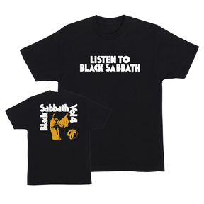 Oj T-Shirt Listen To Black Sabbath Ss Black