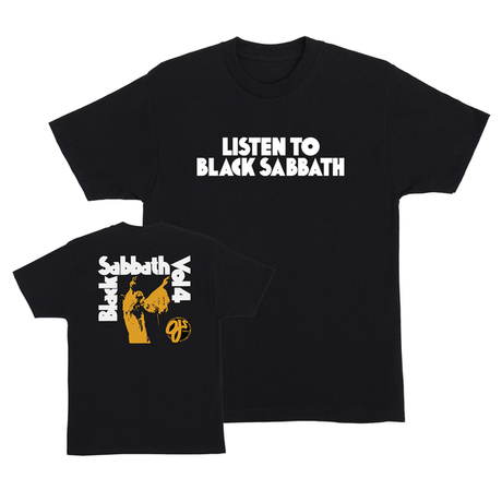 Oj T-Shirt Listen To Black Sabbath Ss Black