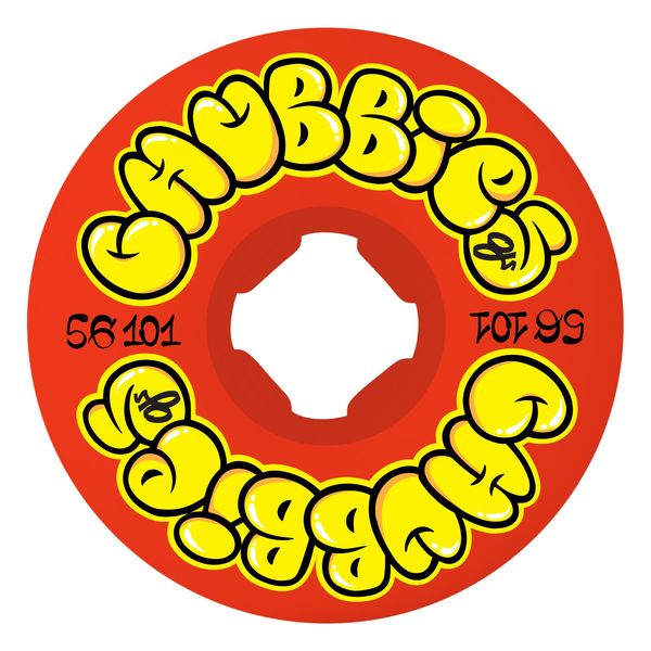 Oj Wheels (Jeu De 4) 56Mm Throw Ups Chubbies Red 101A