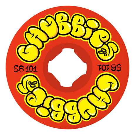 Oj Wheels (Jeu De 4) 56Mm Throw Ups Chubbies Red 101A