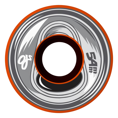 Oj Wheels (Jeu De 4) 54Mm Frozen Energy Keyframe Orange 92A