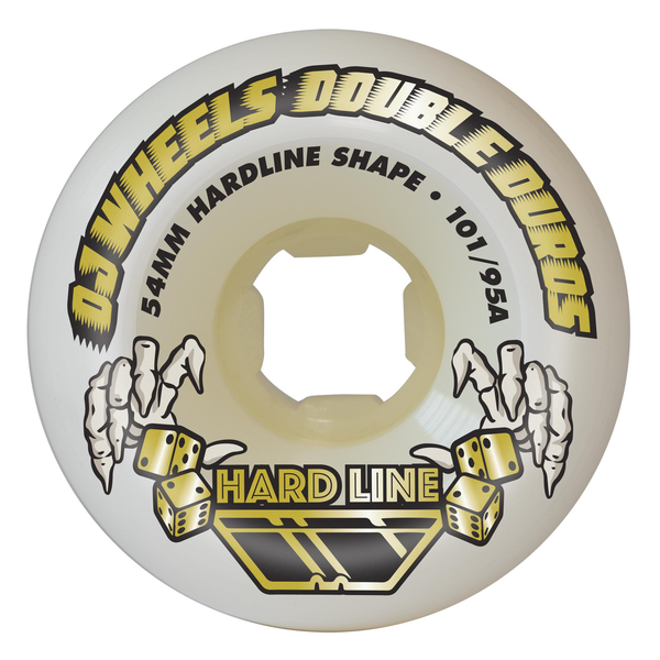 Oj Wheels (Jeu De 4) 54Mm Double Duro Wht Hardline 101A 95A