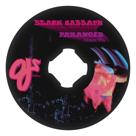 Oj Wheels (Jeu De 4) 56Mm Black Sabbath Paranoid Blk 99A