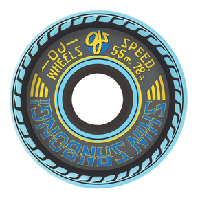 Roues de skate OJ 55 mm Mini Super Juice Sanbongi Blue 78A