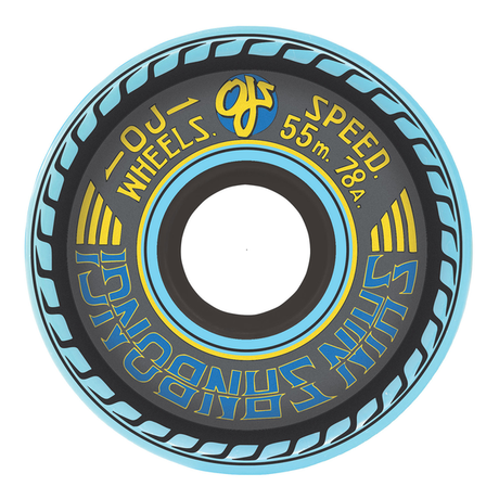 Roues de skate OJ 55 mm Mini Super Juice Sanbongi Blue 78A