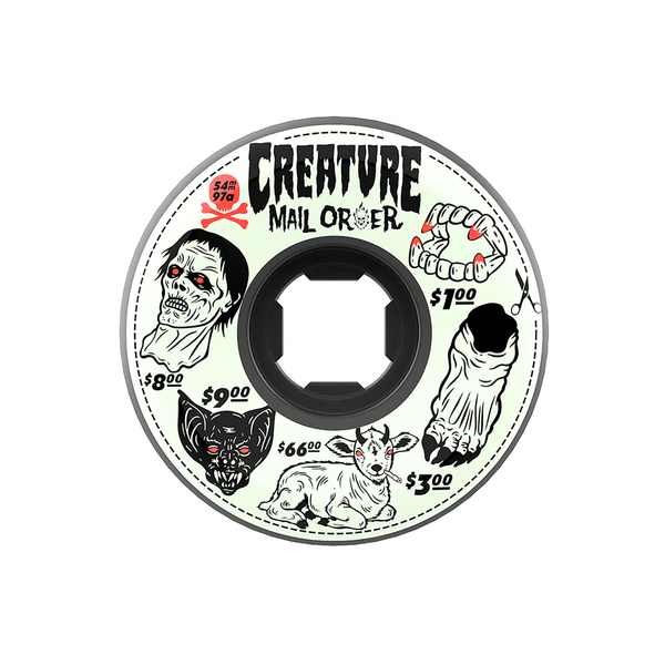 Roues de skate OJ 54 mm Creature Mail Bloodsuckers Blk 97A