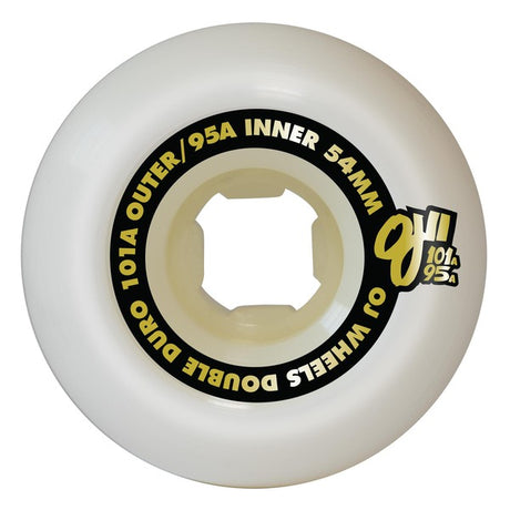 Oj Wheels (Jeu De 4) 54Mm Double Duro Wht Hardline 101A 95A