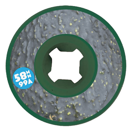 Oj Wheels (Jeu De 4) 58Mm Avocado Lil Doodies Green 99A