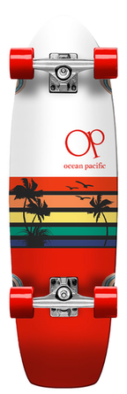 Ocean Pacific Complete Cruiser Sunset White Red