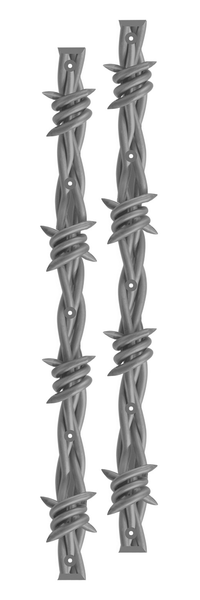 Opera Rails (Jeu De 2) Barbwire Grey