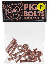 Pig Visserie (Jeu De 8 Vis) Phillips 1 Pouce Copper