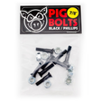 Pig Visserie (Jeu De 8 Vis) Phillips 0.875 Pouce Black