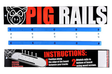 Pig Rails (Jeu De 2) Blue