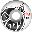 Pig Wheels (Jeu De 4) 51Mm Head Natural 101A