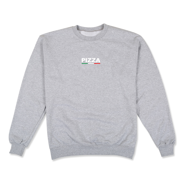 Pizza Sweat Tricolour Crew Heather