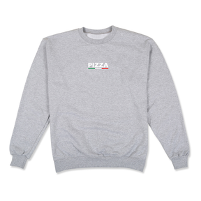 Pizza Sweat Tricolour Crew Heather