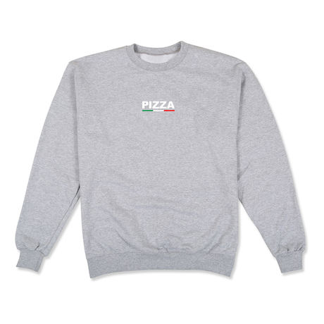 Pizza Sweat Tricolour Crew Heather