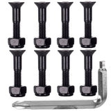 Plus Reserve Visserie (Jeu De 8) 0.875 Pouce Black