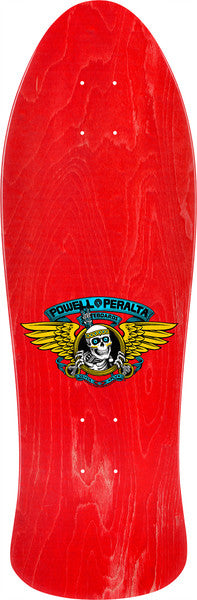 Planche de skateboard Powell Peralta Reissue Steve Saiz Totem Red Veneer 10"