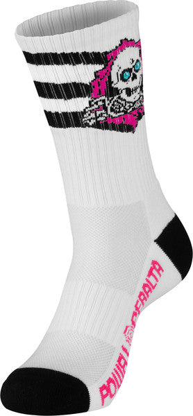 Powell Socks Ripper Pink Black White Rip Stripes