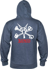 Powell Sweat Rat Bones Hood Navy Heather