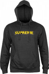 Powell Sweat Supreme Hood Charcoal Yellow